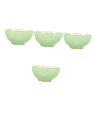 Healeved care supplies 4 pieces shell terrarium container container soap for men decorative shaving shell shaving cup for men jade glass ball equipment deliveries man bears shave greenx4stk 11.50x11.50x5.50cmx4pcs