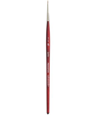 Princeton Artist Brush - P3950SP50 Velvetouch Artiste Mixed-Media Brush for Acrylic Watercolor & Oil  Series Spotter Luxury Synthetic  Size 5/0