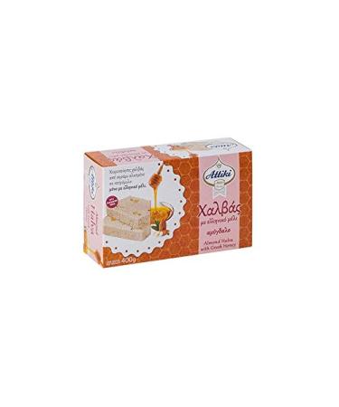Attiki Greek Halva with Honey 400g/14 oz (Almond)- Sesame Greek Sweets