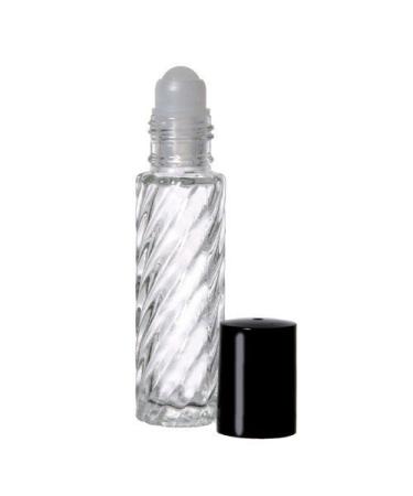 Grand Parfums 24 Swirl 1/3 Oz. Roll-on Refillable Glass Perfume with 3-5 ml. Droppers