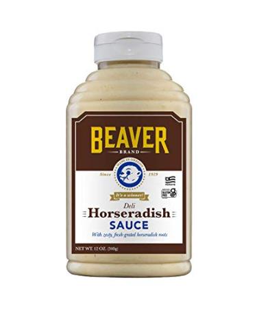 Beaver Deli Horseradish Sauce 12 Ounce Squeeze Bottle (Pack of 6)