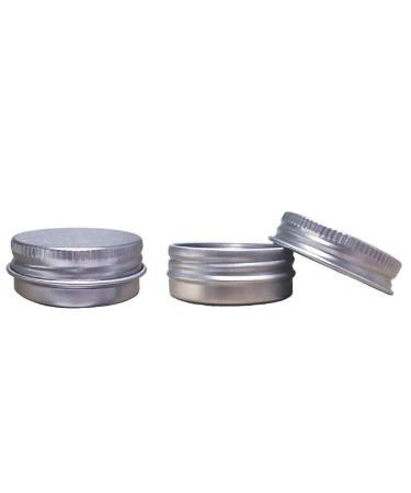 JOYWEE Aluminum Tin Jars 24 Pack.5 Oz/15ml - Empty Cosmetic Metal Tins for Candle, Lip Balm, Salve, Makeup - Screw Cap Lid, Round Pot Container - Buy Online on SooperMarket.com
