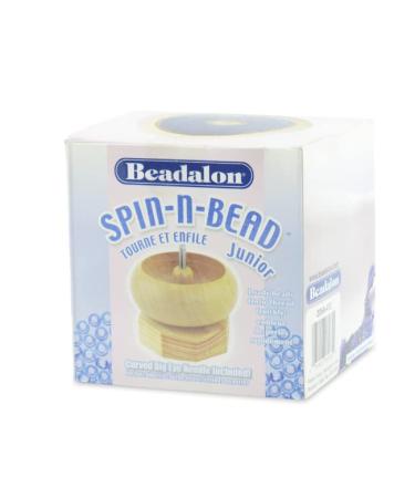 Beadalon Spin-N-Bead  Junior Size Bead Spinner Bowl Includes 1 Curved Big Eye Needle for Easy Bead Stringing and Jewelry Making