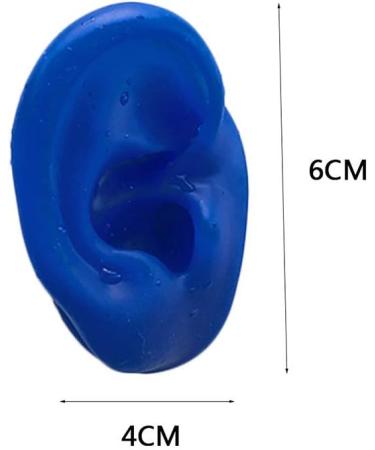 (A Pair) Silicone Ear Model Soft - Ear Model - Flexible Earmold Ear Displays for Acupuncture Audio Music Recording Education (Blue) Blue - Buy Online on SooperMarket.com