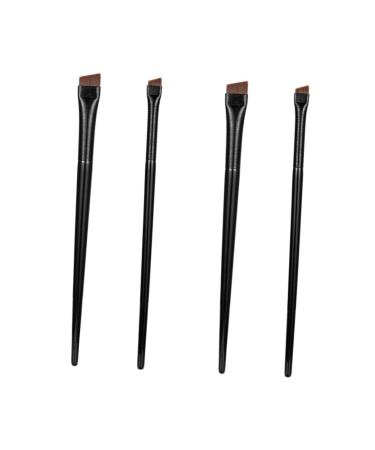 minkissy 6 Sets Eyeliner Brush Makeup Brush Newborn Wool Blanket Multi-function Eyebrow Brush Eyebrow Brush Spoolie Eye Liner Wands Ear Piercing Kit Angled Brow Brush Miss Flat Wood Suite