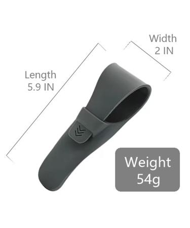 Silicone Travel Razor Case & Holder Set - Gray & White | Razor Protector for Manual Razors - Buy Online on SooperMarket.com