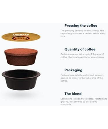 Lavazza A Modo Mio Oro 16 Coffee Capsules (4) - Buy Online on SooperMarket.com