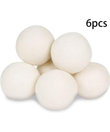 Reuseable Wool Dryer Balls of Natural Wool Soft Eco Dryer Balls Anti Static Laundry Dryer Balls 6 PCS Stylish and Popular Fashion - Buy Online on SooperMarket.com
