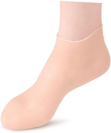 Healeved 3 Pairs Gel Socks Footies Socks for Women Lined Socks Lotion Socks Anti Cracking Foot Socks High Heel Protectors Socks for Heels Spa Socks Cracked Women's Invisible Sebs Stocking 16.5x8.5cm - Buy Online on SooperMarket.com