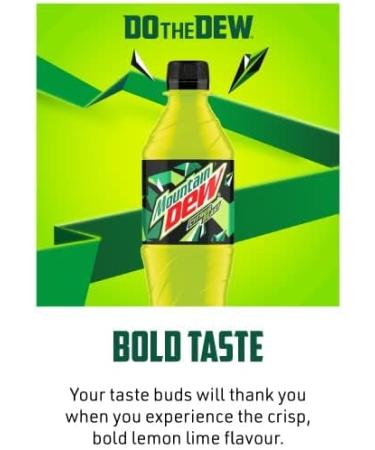Mountain Dew Without Sugar 500 ml x 12 bottles Lime 500 ml (Pack of 12) - Buy Online on SooperMarket.com