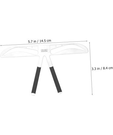 Housoutil 2pcs Embroidery Eyebrow Ruler Accessories Make up Girl 14.5x8.4cmx2pcs Silverx2pcs - Buy Online on SooperMarket.com