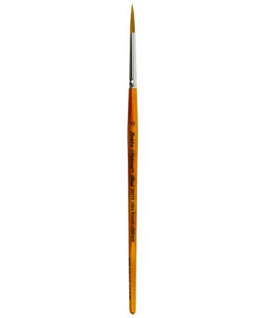 Silver Brush Limited 2031S Golden Natural Ultra Round Brush for Watercolor  Oil  and Acrylic  Size 10  Short Handle Size - 10 Ultra Round