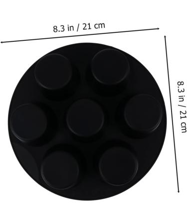 OUNONA 6 Pcs Silicone Cake Cup Silicone Cupcake Pan Air Fryer Cupcake Mold Popsicle Mould Nonstick Cupcake Pan Cakes Silicone Mold Silicone Cupcake Mold Dessert Cups Muffin Electric Fryer 21X21X4.5CMx3pcs Blackx3pcs - Buy Online on SooperMarket.com