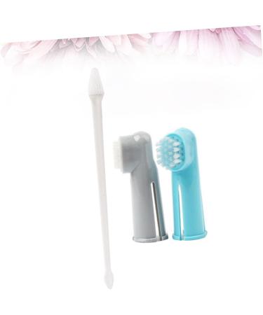 BELLIFFY 2 Set 3pcs Toothbrush for Dog Double Head Pet Toothbrush Cat Toothbrush Finger Toothpaste Toothbrush - Buy Online on SooperMarket.com