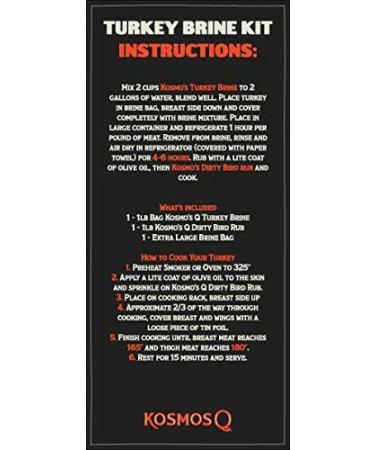 Secret Backyard Turkey Brine Kit - Brine, Rub, Bag & Instructions - Bundle 4 Items - Buy Online on SooperMarket.com