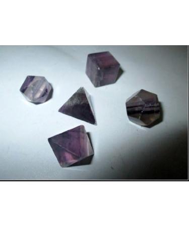 Jet Purple Flourite Sacred Geometry Set - Top Grade Merkaba Star with Velvet Pouch and Free Booklet - Crystal Therapy for Chakra Balancing and Healing - Buy Online on SooperMarket.com