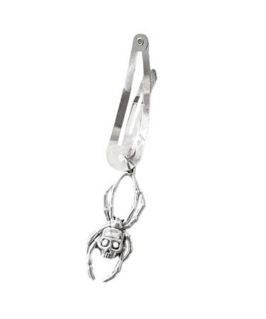 JSGHGDF Simple Snap Clip Kid Hairpins Pendant Metal Hair Clip Skull with Pendant Handmade Hairpins Snap Hairpins 1