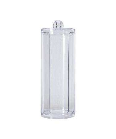 Cosmetic Cotton Pad Rounds Holder Clear Acrylic Cotton Ball Swab Q-tip Storage Organizer with lid for Girls Laddy Gift