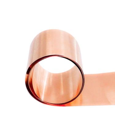 Tynulox Pure Copper Metal Foil Roll 0.3mm x 100mm x 1M 110 Copper Sheet Roll Copper Strip for Jewelry, Crafts, Repairs, Electrical Thickness: 0.3mm Width:100mm