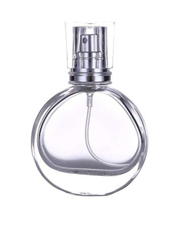 Empty glass perfume spray bottle with 30 ml capacity refillable