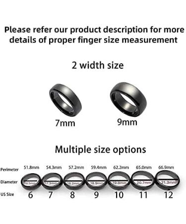 COLMO Tesla Smart Ring | Ceramic RFID Key Card Model Y Fob Replacement| Tesla Model 3 Accessories | Fast Delivery (US6 Black-7mm) - Buy Online on SooperMarket.com
