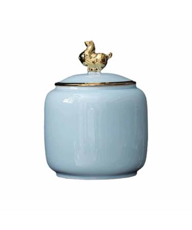 GUSMYPLG Tea Cans Porcelain-plated Storage Lid Household Bottle Seal Solid Color Porcelain Tea Can Food Container