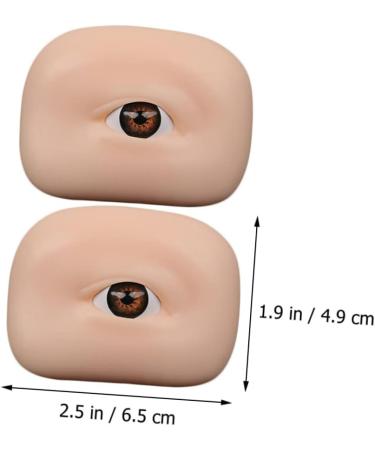 Healeved 8 Pcs Eye Practice Skin Fake Skin Eyebrow Practice Board Supplies Eyes Makeup - Buy Online on SooperMarket.com