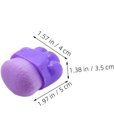 FOMIYES Cat Claw Foundation Brush Makeup Brush Blush Brush Portable Foundation Brush Portable Concealer Brush Foundation Applicator Brush Cat Paw Plastic No Trace Purple Travel - Buy Online on SooperMarket.com
