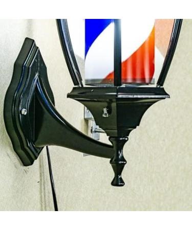 Barber Shop Pole Light Outdoor Vintage Style Red White Blue Strips Rotating Illuminating Hair Salon Hairdressing Sign Light Barber Shop Waterproof Wall Mountable Lamp - Buy Online on SooperMarket.com
