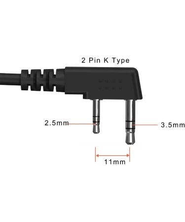 Samcom 2 Pin Handheld Walkie Talkie Speaker Mic with Shoulder Lapel Microphone - 1 Pack - Buy Online on SooperMarket.com