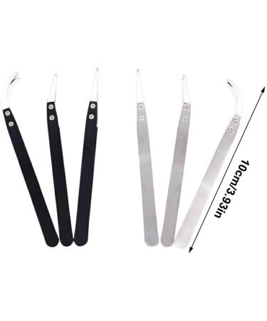 Dajidafu Tweezers Antistatic Angle Head Wear-Resistant Ceramics Interchangeable Tools Anti Slip Handle Lightweight Balance Forceps Small Bend End White White Small Bend End - Buy Online on SooperMarket.com