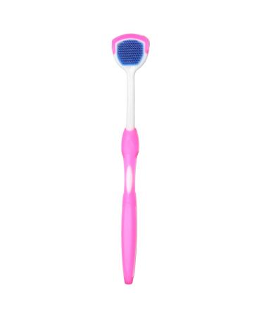 Ankroyu 10 pieces of tongue scraper handle ergonomic silicone tongue scraper for adults silicone-tongue scraps tongue cleaning brush mouth tool (b)