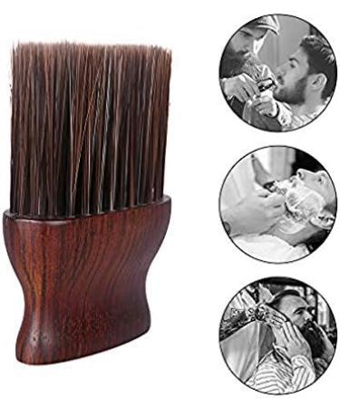 Desikixudy Barber Neck Duster Brush for Hair Cutting Soft Neck Cleaning Brush Professional Salon Barber Tool Red-Brown 2 - Buy Online on SooperMarket.com