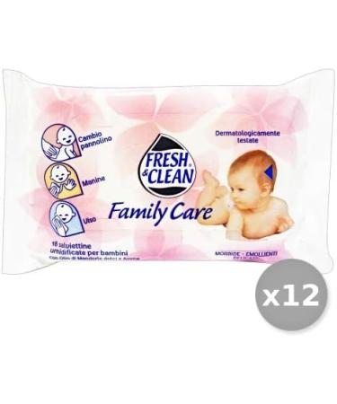 Fresh & Clean Set of 12 fresh & clean baby wipes * 18 pz. Family Care Line Baby - Buy Online on SooperMarket.com