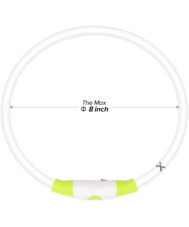 BSEEN LED Dog Collar Light - USB Rechargeable Glowing Collar for Small, Medium & Large Dogs in Green - Buy Online on SooperMarket.com