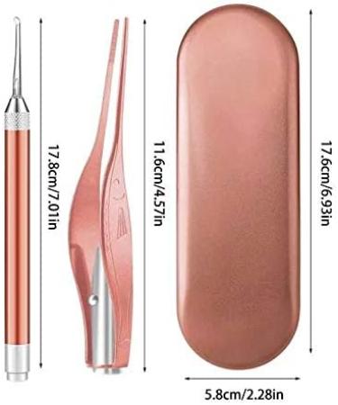 Zhong Ear Pick Set Luminous Ear Spoon Tweezers Ear Wax Removal Tool LED Light Earpick Storage Box Children Baby Ear Cleaning Care Kit (Color : 02) - Buy Online on SooperMarket.com