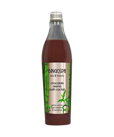 Bingospa Spa & Beauty chocolate pool with activated carbon for skin care.Skin nutrition hyperpigmentation and acne points relaxation and relax home spa - 400ml