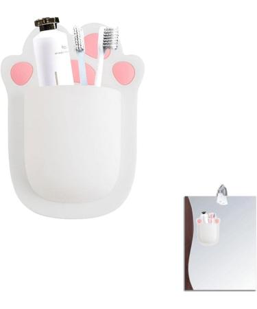 Buy Lemon Silicone Bathroom Storage Holder with Suction Cup - Organizer for Toothbrush Razor and Comb - White - Buy Online on SooperMarket.com