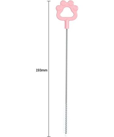 Erhigher Plastic Straw Brush for Cleaning 10 Pcs Nylon Brushes Effective Soft Bristle Stainless Steel Reusable Residue-Free Pink - Buy Online on SooperMarket.com
