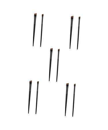 minkissy 15 Sets Eyeliner Brush Makeup Brush Newborn Wool Blanket Eyebrow Brush Spoolie Flat Eyebrow Brush Multi-function Eyebrow Brush Eye Liner Wands Toiletries Miss Wood Bevel