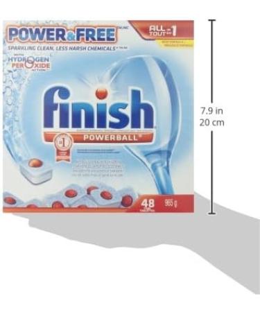 Finish Power and Free Powerball Dishwasher Tabs with Hydrogen Peroxide Action 48 Count - Buy Online on SooperMarket.com
