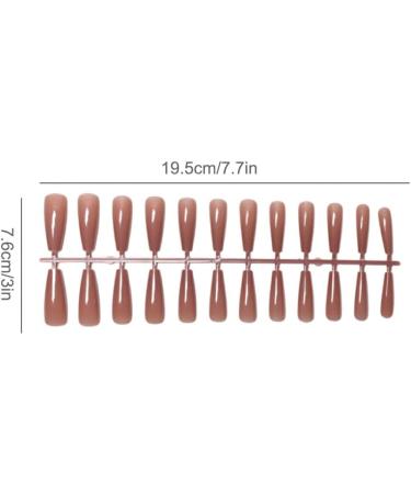 kawehiop 24 Pieces Extra Long Press on Nails Artificial DIY Solid French Graceful Colour-fast Nail for Manicure Salons Art - Buy Online on SooperMarket.com