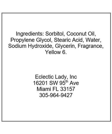Satsuma Glycerin Soap - Eclectic Lady 4 oz Bar | Natural & Moisturizing Soap for All Skin Types - International Shipping Available - Buy Online on SooperMarket.com