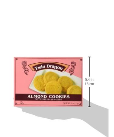 Twin Dragon Almond Cookies 8 Oz - Pack of 2 | Delicious Almond Flavored Treats - Buy Online on SooperMarket.com