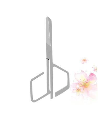 Hemoton Nose Hair Nose Hair Trimmer Facial Hair Trimmer Facial Trimmer Nose Trimming Nostril Hair Nose Clippers Nasal Eyebrow Clip Stainless Steel 9.7x4.6cm Silver