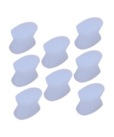Hallux Valgus 8pcs Separator Big Joint Protector Silicone Cushion Nail Protector Night Splint Thumb Protector Foot Thumb Orthotics Adjuster Bunion Night Splint