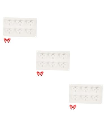 Ciieeo 3pcs Butterfly Fondant Silicone Popsicle Silicone Candy Molds Mini Bow Mold Pastry Molds Supple Cookie Mold Ice Cream Moulds Silicone Cakesicle Molds Chocolate Silica Gel Candle 29X17CMx3pcs White2x3pcs