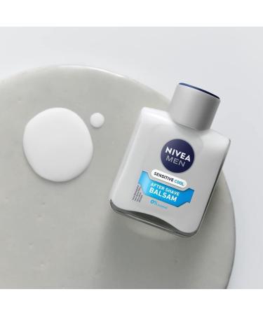Nivea Men Sensitive Cool After Shave Balm 3-Pack (3 x 100ml) - Soothing Skin Care with Chamomile & Algae Extracts for Sensitive Skin - Buy Online on SooperMarket.com