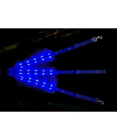 FM2018XSL Horse Harness LED Breastplate - Luminous Reflective Safety Belt for Equestrian Outdoor Adventures - Blue - Buy Online on SooperMarket.com