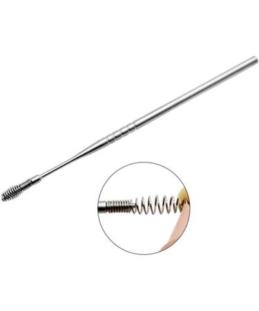 KALLORY 5pcs Ear Wax Scoop Kit - Ear Cleaner Spring Tool Ear Spoon Silver Wax Remover - Buy Online on SooperMarket.com